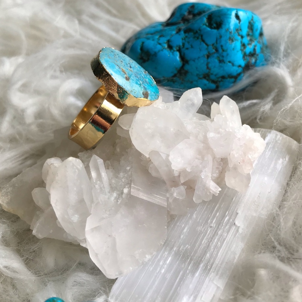 Genuine Turquoise Ring - Picture 2 of 8